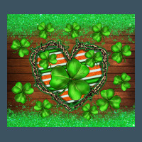 St.patricks Heart Shamrocks Glitter Urban Heavy Tee | Teevron