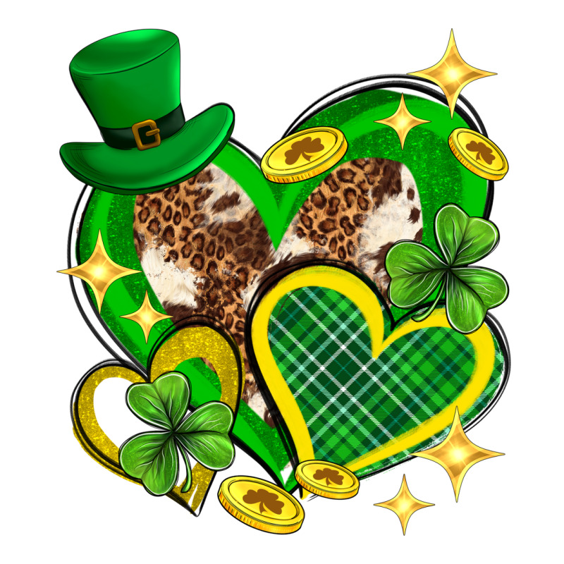 St. Patrick's Day Lucky Heart Zipper Hoodie by Neo Western | Teevron
