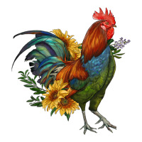 rooster with sunflowers | Teevron
