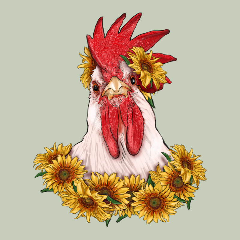 Rooster Head With Sunflowers Classic Tee by RanaPortraitStore | Teevron