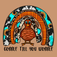Gobble Till You Wobble Rainbow Heavyweight Hoodie | Teevron