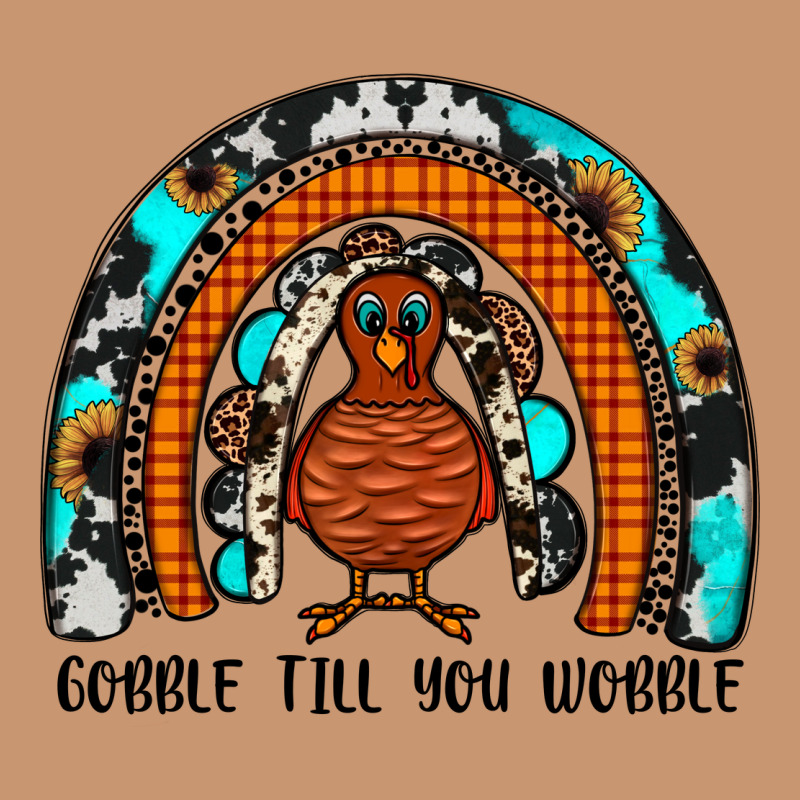 Gobble Till You Wobble Rainbow Heavyweight Hoodie by JahusDesignShop | Teevron