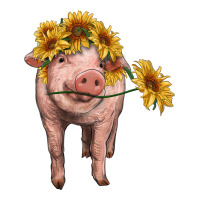 pig with sunflowers | Teevron