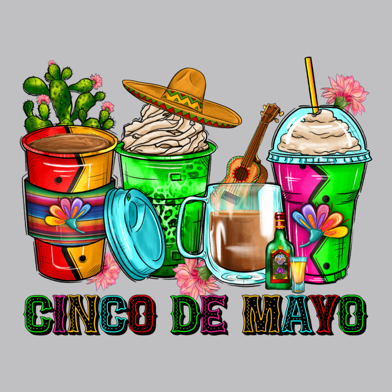 Cinco De Mayo Coffee Cups Long Sleeve Tee by Zillion Design Studio | Teevron