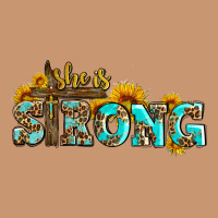 She Is Strong With Cross Heavyweight Hoodie | Teevron