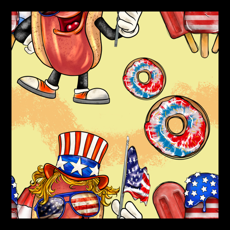 Patriotic Hotdog Ice Cream Donat Premium Sweatshirt by BundleAndBundleShop | Teevron