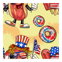patriotic hotdog ice cream donat | Teevron