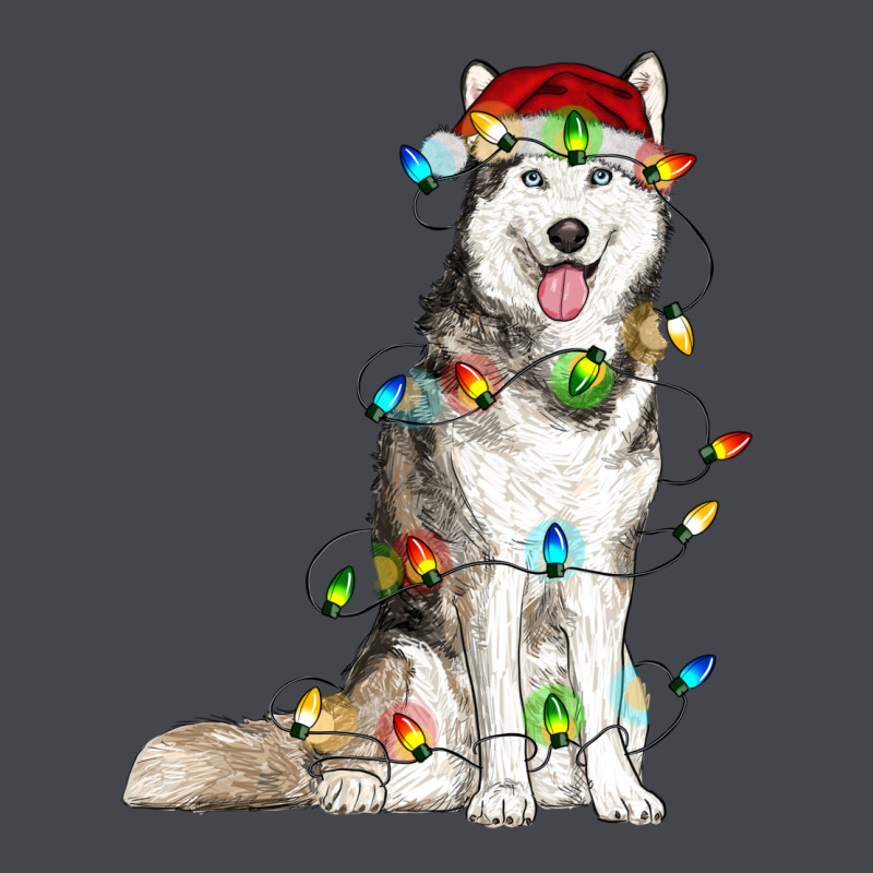 Husky With Christmas Lights Long Sleeve Tee by RanaPortraitStore | Teevron