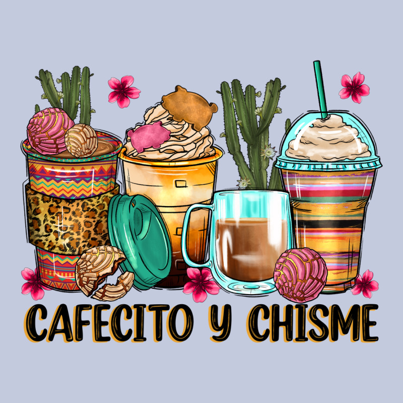 Cafecito Y Chisme Coffee Cups Long Sleeve Tee by Zillion Design Studio | Teevron