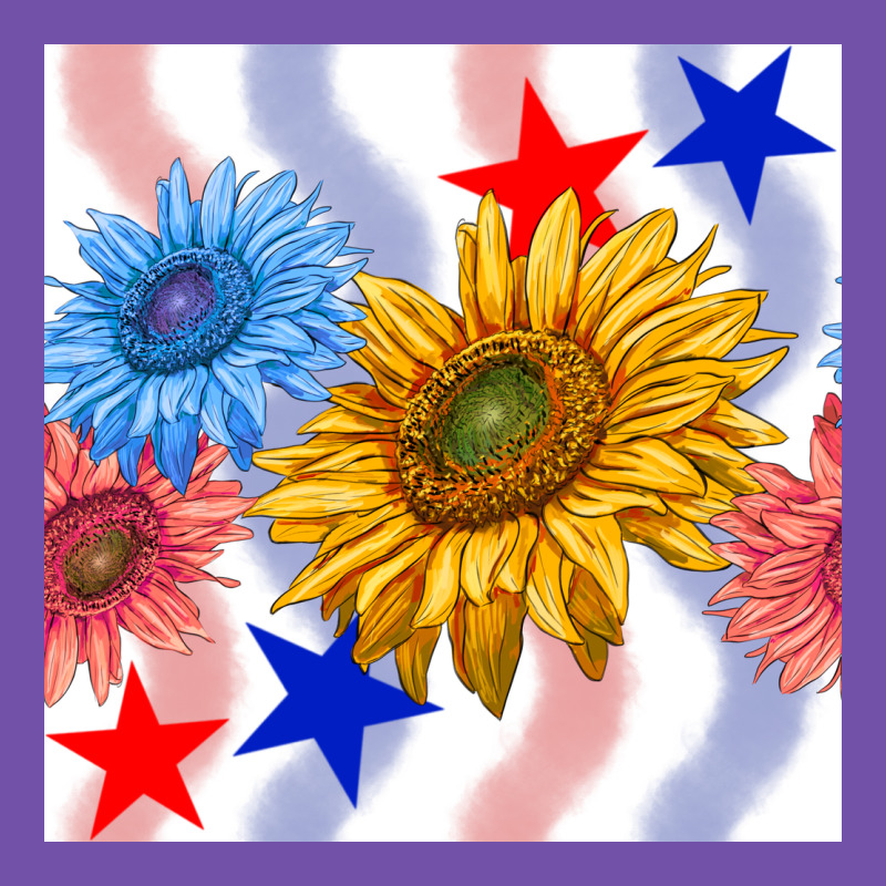 Patriotic Sunflowers Premium Sweatshirt by BundleAndBundleShop | Teevron