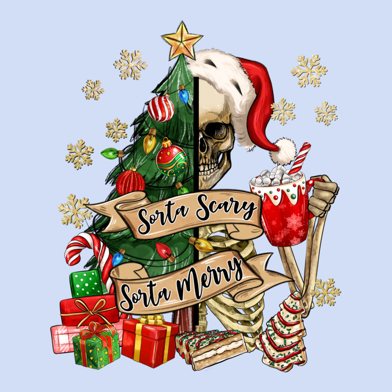Sorta Scary Sorta Merry Skeleton Christmas Tree Urban Hoodie by MaliasSmallBusiness | Teevron
