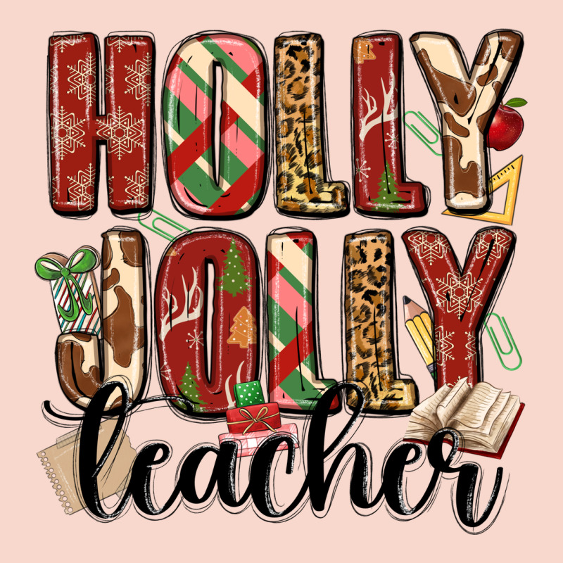 Holly Jolly Teacher Urban Hoodie by MaliasSmallBusiness | Teevron