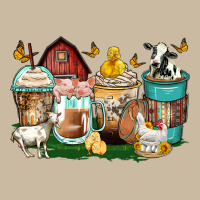 Farm Animals Coffee Cups Long Sleeve Tee | Teevron