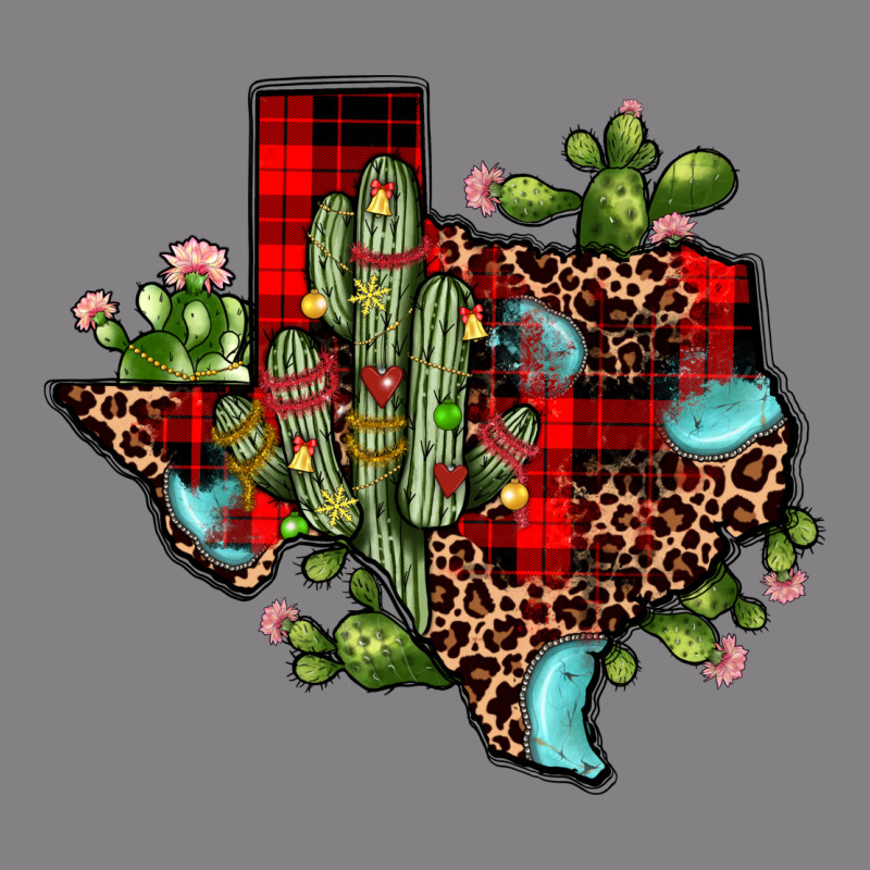Cactus Christmas Texas Map Heavyweight Hoodie by JahusDesignShop | Teevron