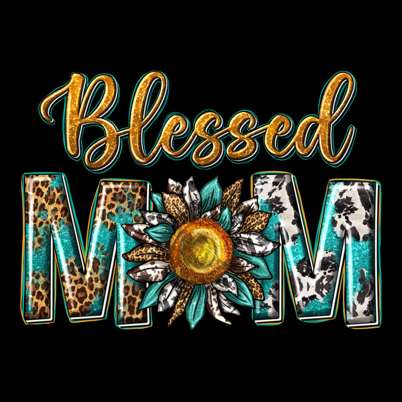 Western Blessed Mom With Sunflower Long Sleeve Tee by texasbilliewilder | Teevron
