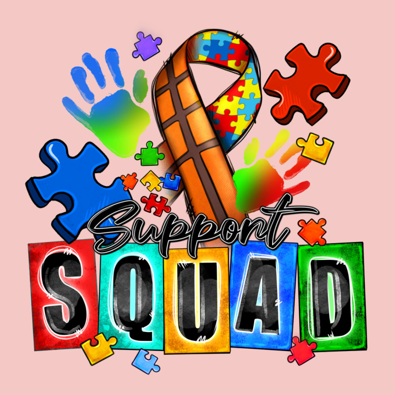 Basketball Support Squad Autism Urban Heavy Tee by Zillion Design Studio | Teevron