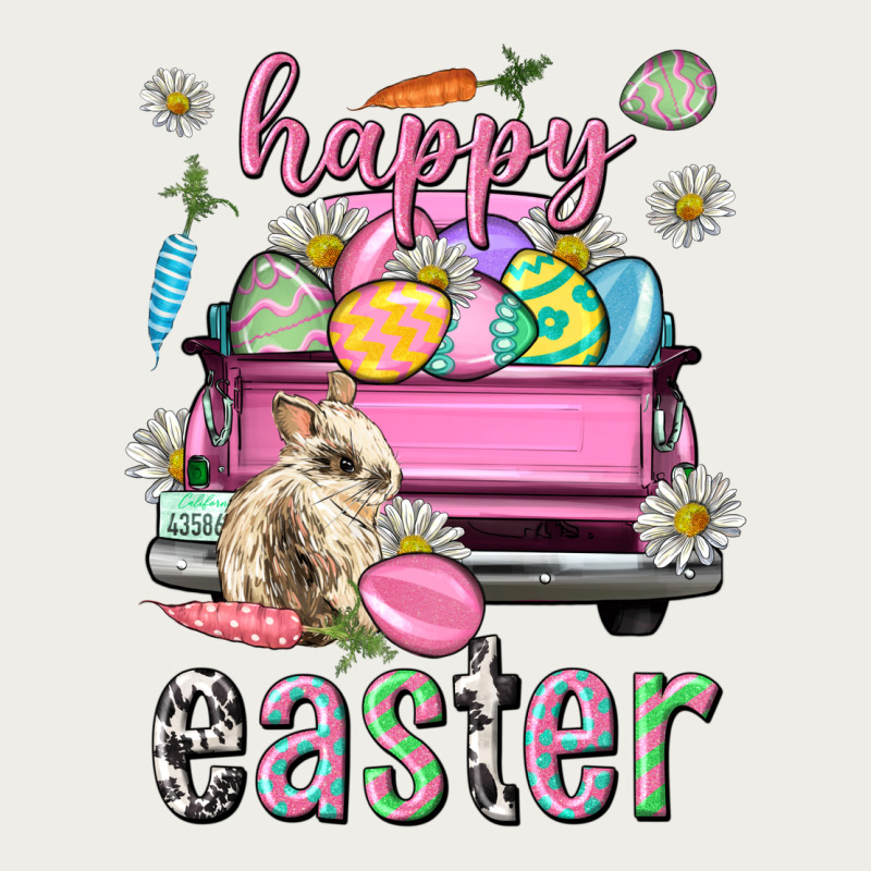 Bunny Happy Easter Truck Easter Day Zipper Hoodie by Neo Western | Teevron