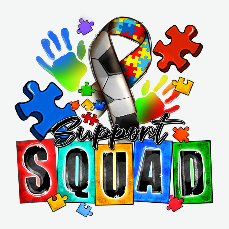 Soccer Support Squad Autism Urban Heavy Tee by Zillion Design Studio | Teevron