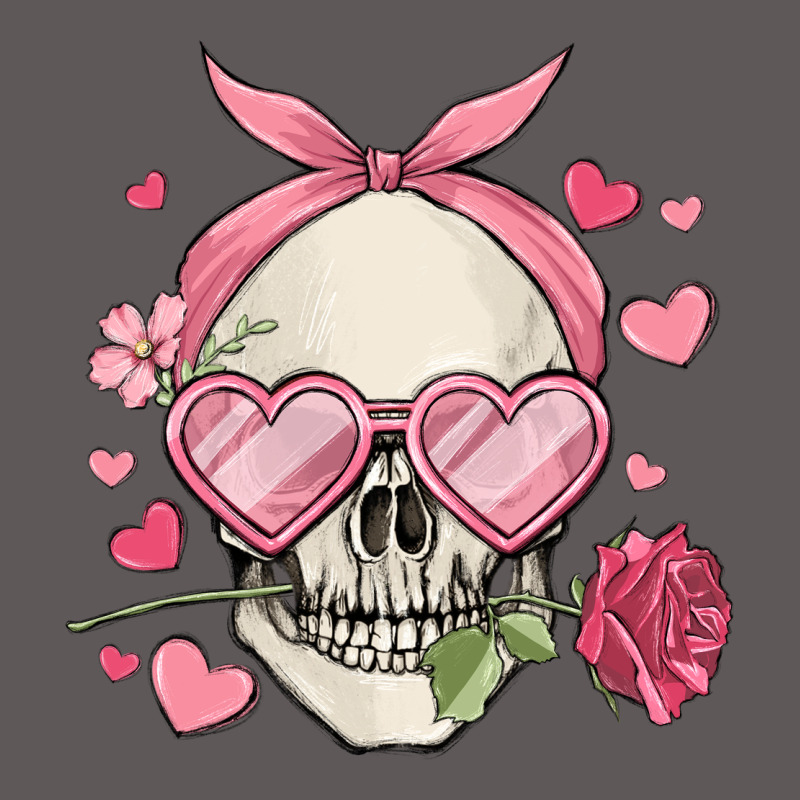 Valentine's Day Skull Premium Hoodie by MaliasSmallBusiness | Teevron