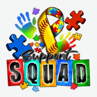 Softball Support Squad Autism Urban Heavy Tee | Teevron