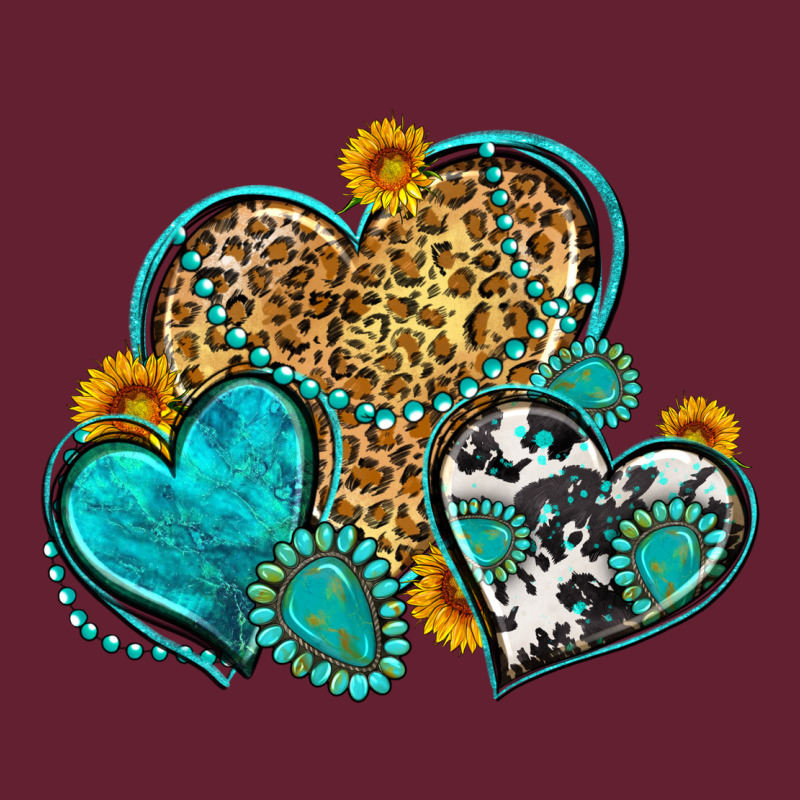 Western Turquoise Hearts Classic Tee by Zillion Design Studio | Teevron
