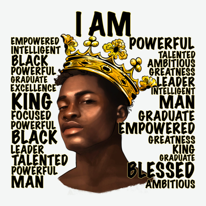 Afro Man Black King I Am Urban Heavy Tee by texasbilliewilder | Teevron