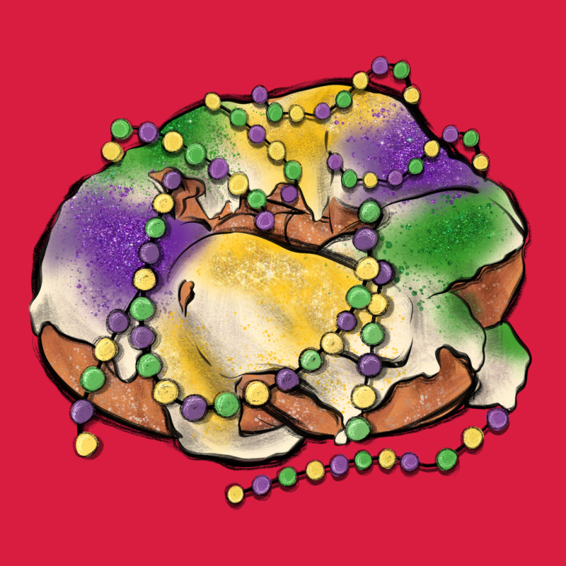 Mardi Gras King Cake Premium Hoodie by MaliasSmallBusiness | Teevron