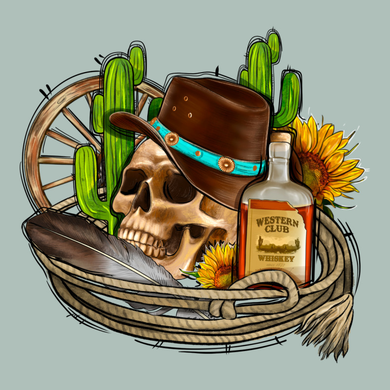 Cowboy Cactus  Sunflowers Whiskey Heavyweight Hoodie by AdoDesignShop | Teevron