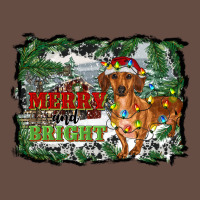 Merry And Bright  Dachshund With Farm Long Sleeve Tee | Teevron