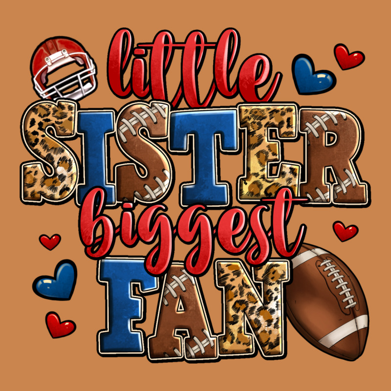 Little Sister Biggest Fan American Football Heavyweight Hoodie by Jasminsmagicworld | Teevron