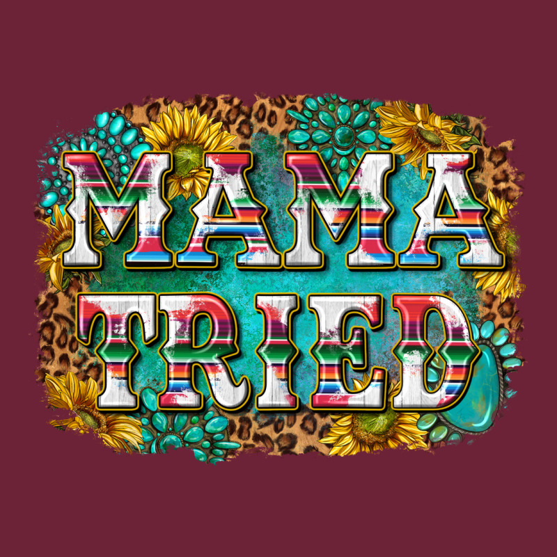 Western Mama Tried With Sunflowers And Gemstone Long Sleeve Tee by texasbilliewilder | Teevron