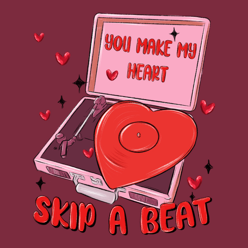 Heart Record Player Premium Hoodie by MaliasSmallBusiness | Teevron