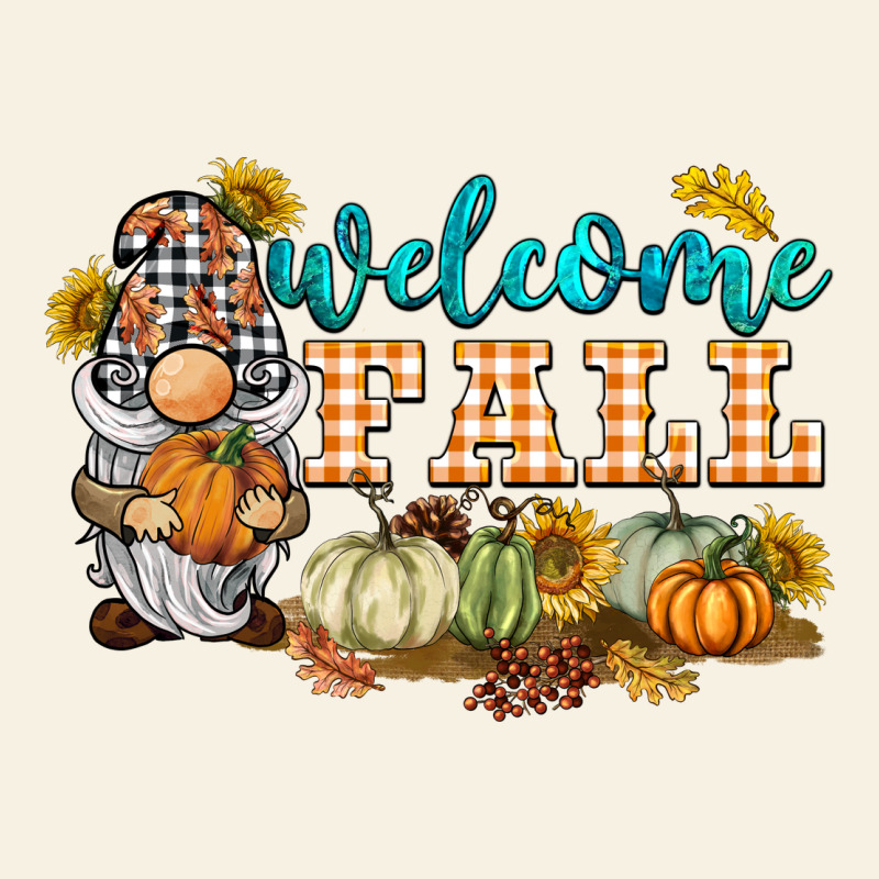 Welcome Fall Gnome Vintage Tee by BarkalooDesign | Teevron