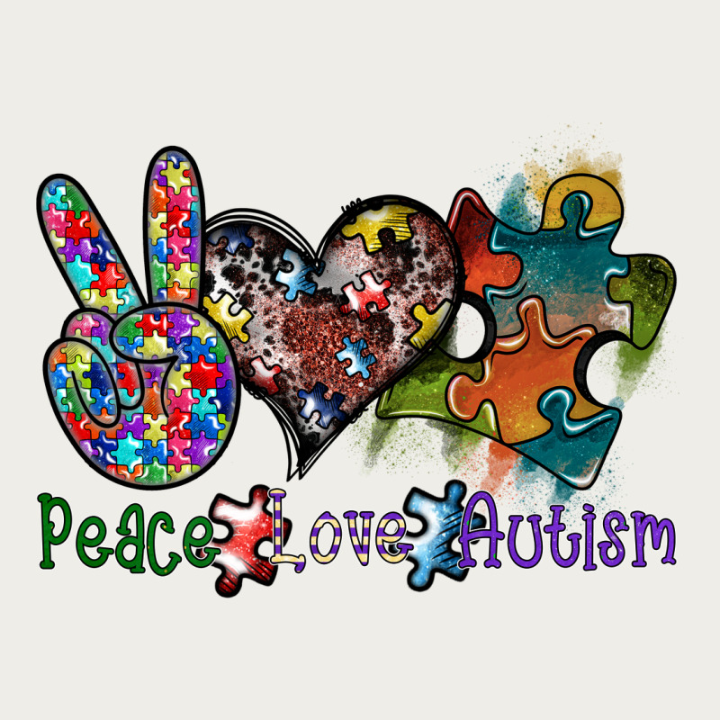 Peace Love Autism Zipper Hoodie by SublimationCraftShop | Teevron