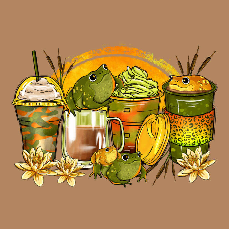 Frog Coffee Cups Long Sleeve Tee by Zillion Design Studio | Teevron