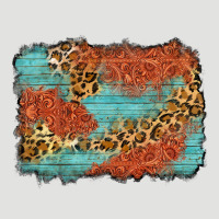 Western Leopard Tooled Leather Background Classic Tee | Teevron