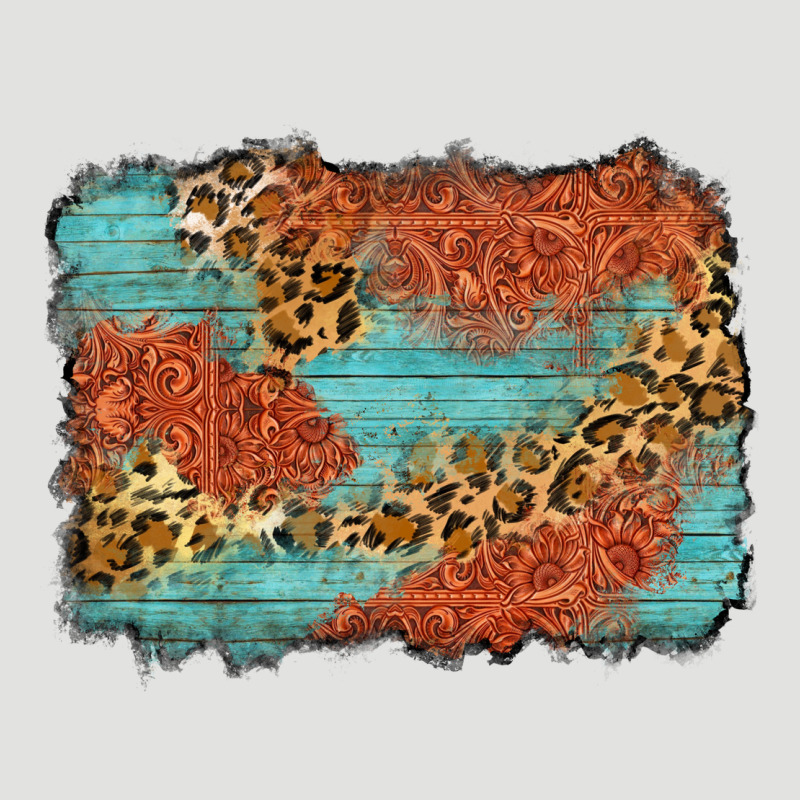 Western Leopard Tooled Leather Background Classic Tee by Zillion Design Studio | Teevron