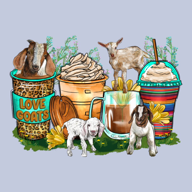 Goats Coffee Cups Long Sleeve Tee by Zillion Design Studio | Teevron