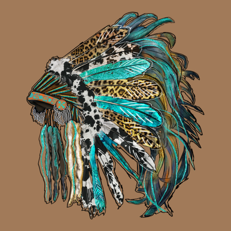 Indian Feather Headdress With Western  Patterns Classic Tee by RanaPortraitStore | Teevron