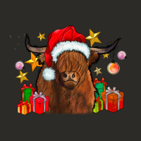 Festive Highland Cow Heavy Core Tee | Teevron