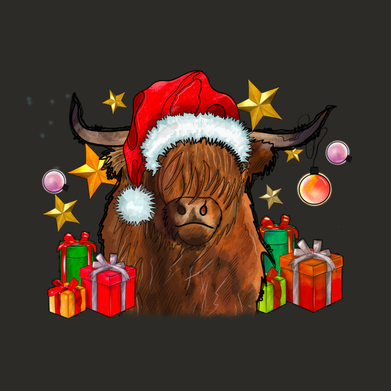 Festive Highland Cow Heavy Core Tee by CowhideDigitalArt | Teevron