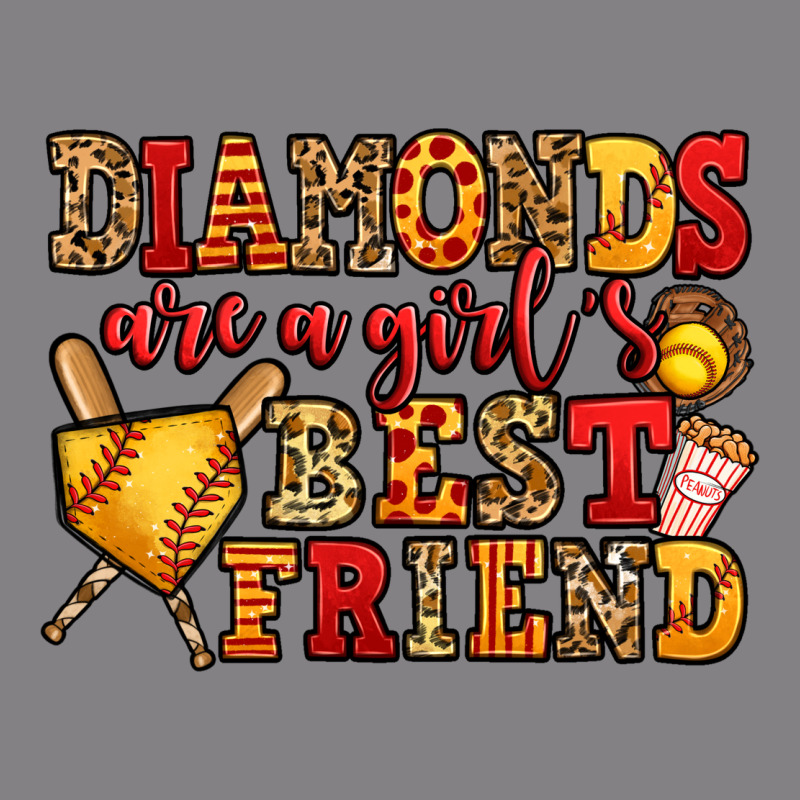 Diamonds Are A Girl's Best Friend Softball Heavyweight Hoodie by Jasminsmagicworld | Teevron