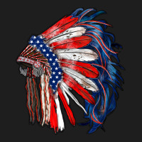 American Flag Indian Headdress Classic Tee | Teevron