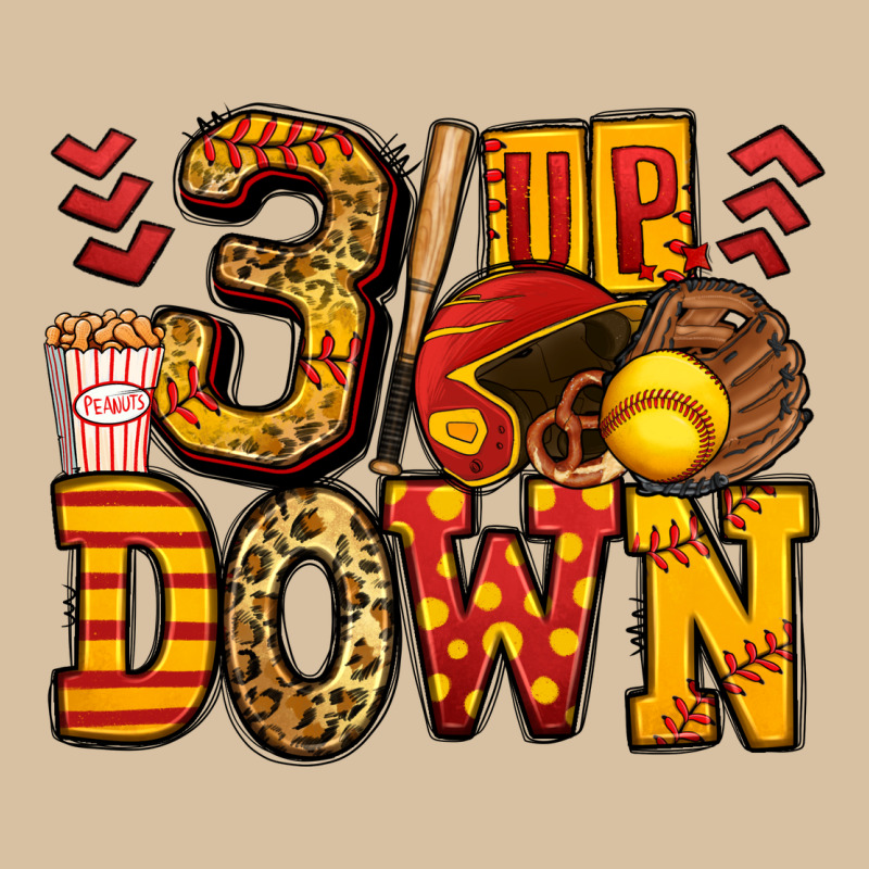Three Up Three Down Softball Heavyweight Hoodie by Jasminsmagicworld | Teevron