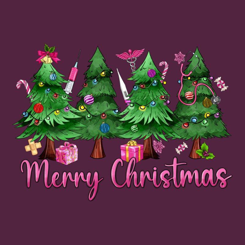 Merry Christmas Nurse Trees Urban Hoodie by MaliasSmallBusiness | Teevron