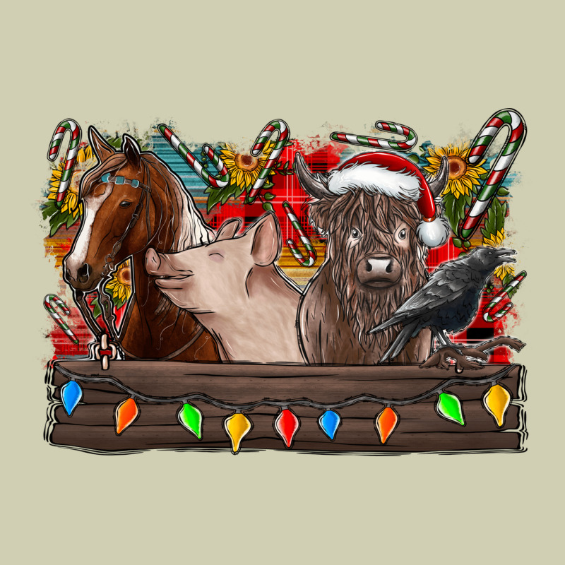 Festive Farmyard Gathering Heavy Core Tee by CowhideDigitalArt | Teevron
