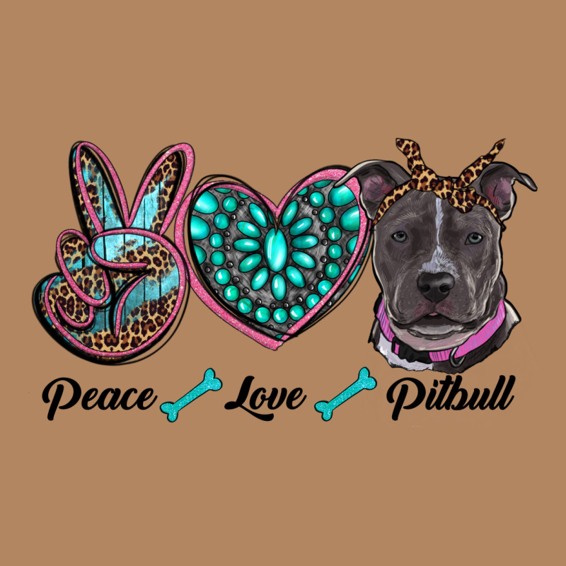 Peace Love Pitbull Long Sleeve Tee by RanaPortraitStore | Teevron