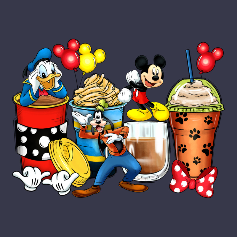 Cartoon Characters Coffee Cups Long Sleeve Tee by Zillion Design Studio | Teevron