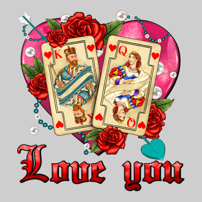 Love You Playing Cards Roses And Pearls Premium Sweatshirt by AdoDesignShop | Teevron