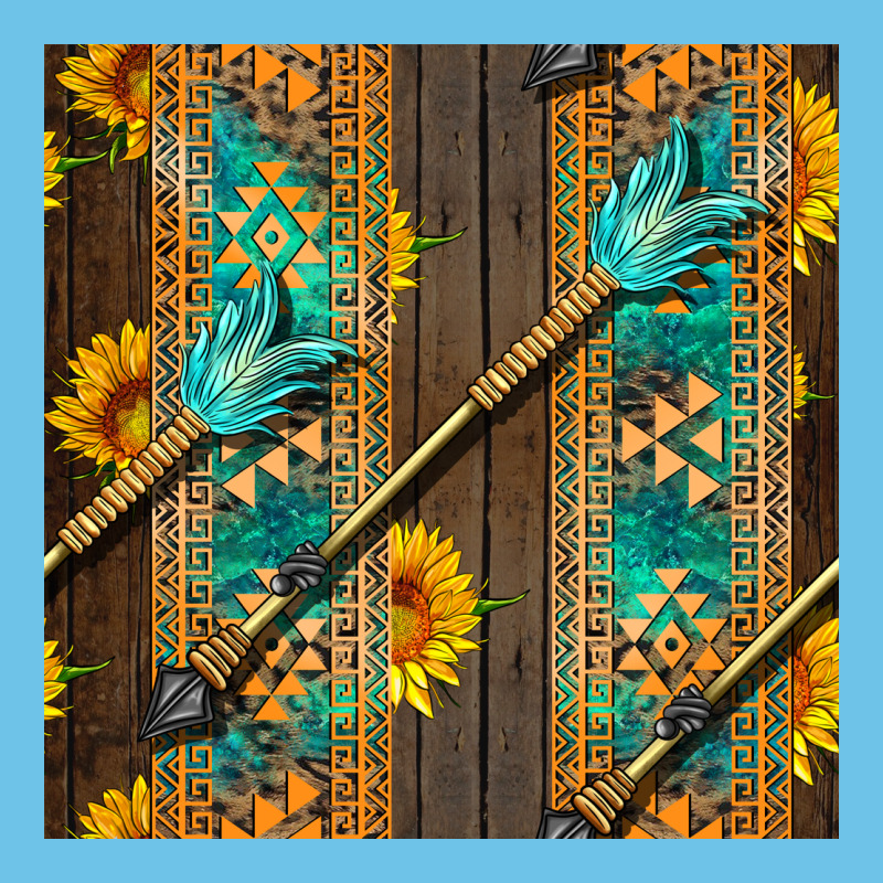 Aztec And Sunflowers Premium Sweatshirt by BundleAndBundleShop | Teevron